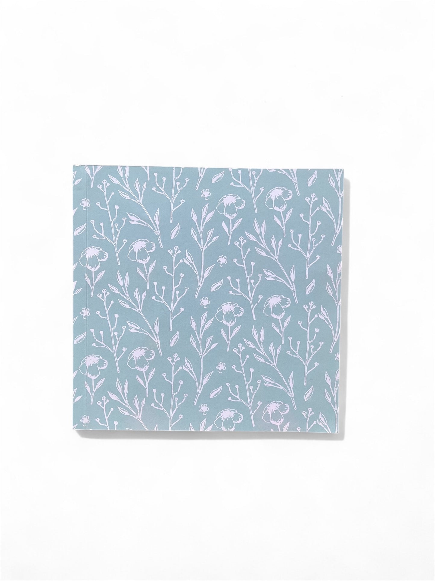 White Flower Blue Diary