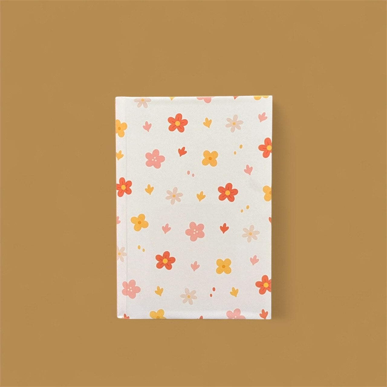 White Floral Diary